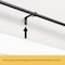 Kenney Mfg Kenney Adler 5/8" Indoor/Outdoor Rust-Resistant Wrap Around Curtain Rod, 48-84", Black KN90031 - alternate 2